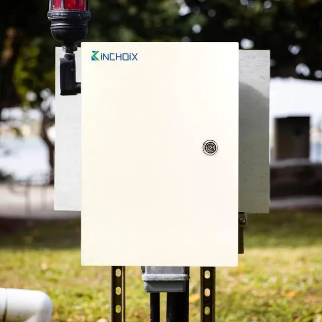 Alt view image 6 of 7 - Outdoor Electrical Box 12 x 12 x 8'' NEMA 4X Enclosure Waterproof Steel Box Electrical Lockable Junction Box Outdoor Electrical Enclosure