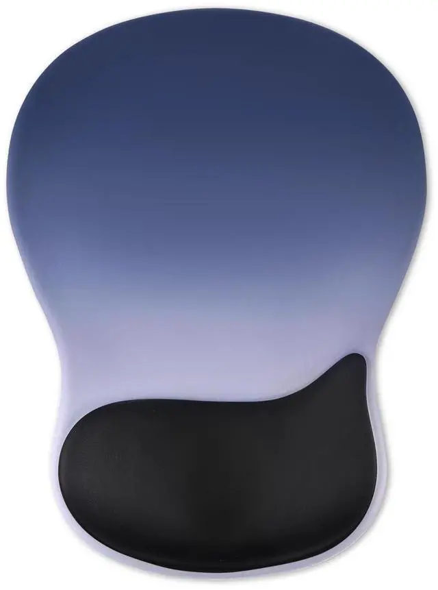 Main image of Gel Wrist Rest Mouse Pad, Ergonomic Mousepad with Wrist Support, Relieve Wrist Pain, Gaming Mousepad with Concave Design Cushion & Non-Slip PU Base, for Home Office Laptop Computer, Blue Gradient