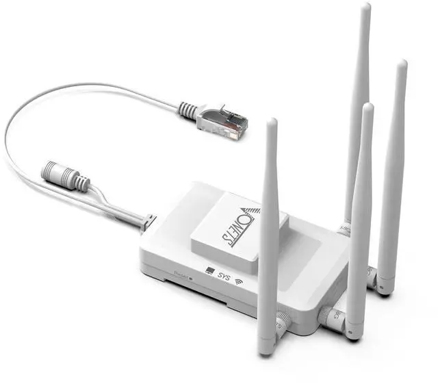 Main image of 1800Mbps WiFi to Ethernet Adapter 5.8GHz Wireless Bridge, 2-Port Gigabit PoE Compatible, WiFi Bridge for 4K Streaming/Gaming/Smart TV, Home/Enterprise Multi-Mode Use