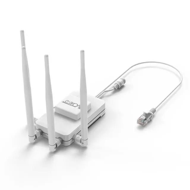 Alt view image 4 of 6 - 1800Mbps WiFi to Ethernet Adapter 5.8GHz Wireless Bridge, 2-Port Gigabit PoE Compatible, WiFi Bridge for 4K Streaming/Gaming/Smart TV, Home/Enterprise Multi-Mode Use
