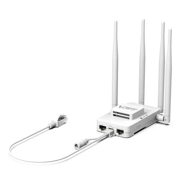 Alt view image 6 of 6 - 1800Mbps WiFi to Ethernet Adapter 5.8GHz Wireless Bridge, 2-Port Gigabit PoE Compatible, WiFi Bridge for 4K Streaming/Gaming/Smart TV, Home/Enterprise Multi-Mode Use