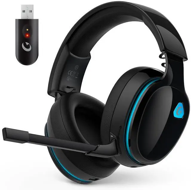 Main image of 2.4GHz Wireless Gaming Headphones for PS5, PS4 Fortnite & Call of Duty/FPS Gamers, PC, Switch, Bluetooth 6.0 Gaming Headset with Noise Canceling Mic, 7.1 Virtual Surround, 45Hr Battery -Black