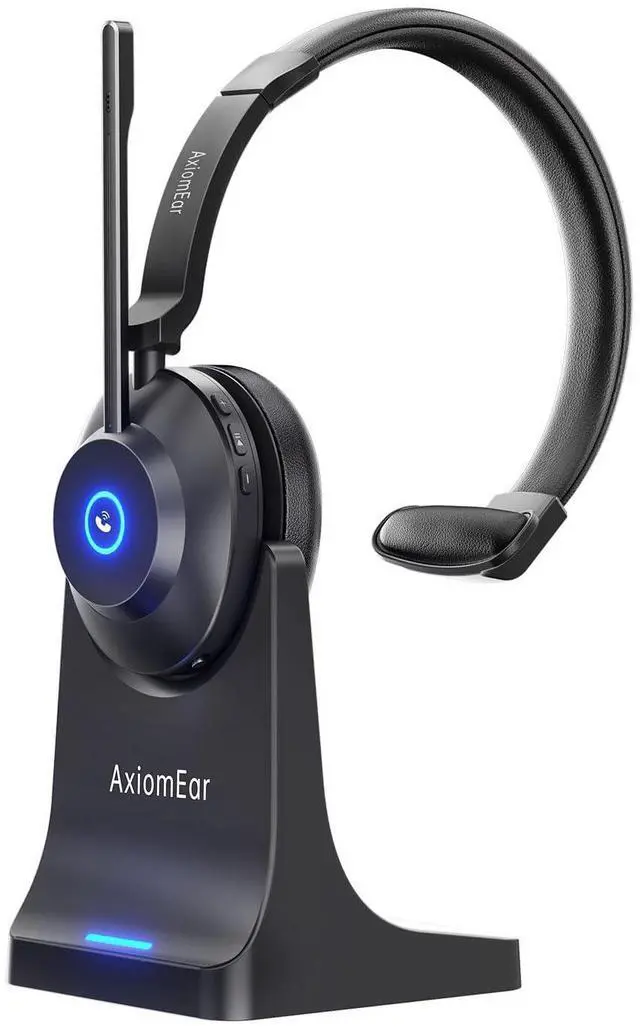 Main image of Bluetooth Wireless Headset with Mic for Work, Advanced Noise Reduction Microphone, Clear Calls - Comfortable On-Ear Headphones, Bluetooth 5.3, Applicable to PC, Zoom(Without USB Dongle)