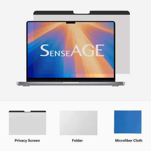 Alt view image 7 of 7 - Magnetic Privacy Screen Filter for MacBook Air 15 inch (2023-2025, M2, M3, M4), Easy On/Off Anti-Blue Light Privacy Screen Protector, Compatible with MacBook Air 15.3 inch
