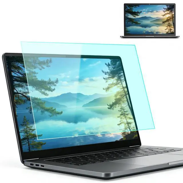 Main image of 2-Pack 14 Inch 16:10 Laptop Anti Blue Light Screen Protector, Matte Anti Glare Film UV Blocking Protector Compatible with 14''(1920x1200P) HP, Acer, Asus, Lenovo, Dell, Samsung, Thinkpad