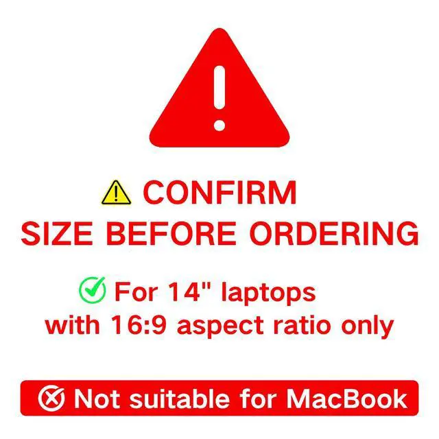 Alt view image 2 of 7 - Laptop Privacy Screen 14 Inch 16:9 Aspect Ratio, Laptop Screen Privacy Shield Compatible With Lenovo Hp Dell Acer Asus Thinkpad Envy Xps, Removable Anti Glare Blue Light Computer Filter Protector