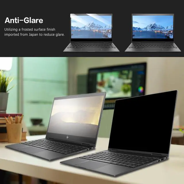 Alt view image 4 of 7 - Laptop Privacy Screen 15.6 Inch 16:9 Aspect Ratio, Laptop Screen Privacy Shield Compatible With Lenovo Hp Dell Acer Asus Thinkpad Envy Xps, Removable Anti Glare Blue Light Computer Filter Protector