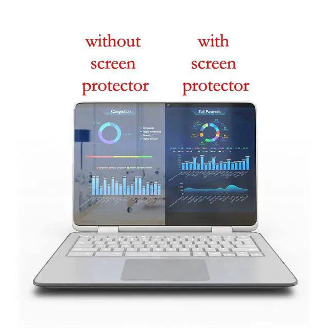 Alt view image 3 of 7 - Anti-Glare and Anti Finger Print Screen Protector (3 Pack) for 11.6 Inches Laptop
