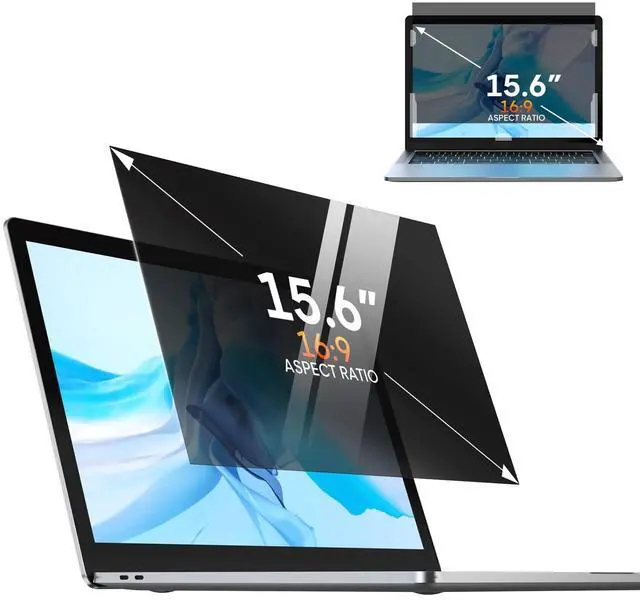 Main image of Laptop Privacy Screen 15.6 Inch, Removable 16:9 Aspect Privacy Filter Screen Protector for 15.6 Inch Laptop, Blue light reduction Computer Monitor Privacy Protector