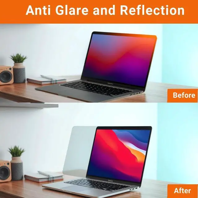 Alt view image 5 of 6 - 2 Pack 14 Inch Laptop Blue Light Screen Protector Touch Screen, Computer Screen Protector Compatible with Chromebook HP Pavilion ASUS Dell Acer Lenovo thinkpad Samsung Toshiba 16:9 Aspect Ratio