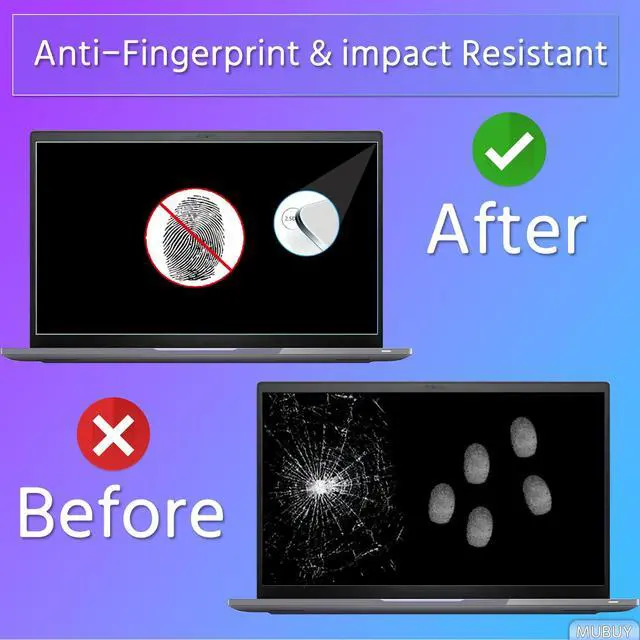 Alt view image 6 of 7 - 15.6" Screen Protector Tempered Glass for HP Laptop 15.6, Dell 15 Laptop, Lenovo V15/IdeaPad 15.6, Acer Aspire 15.6, ASUS VivoBook 15.6, Chromebook 15.6 & Other 15.6" 16:9 Lap-top(345x194mm/ W x H)