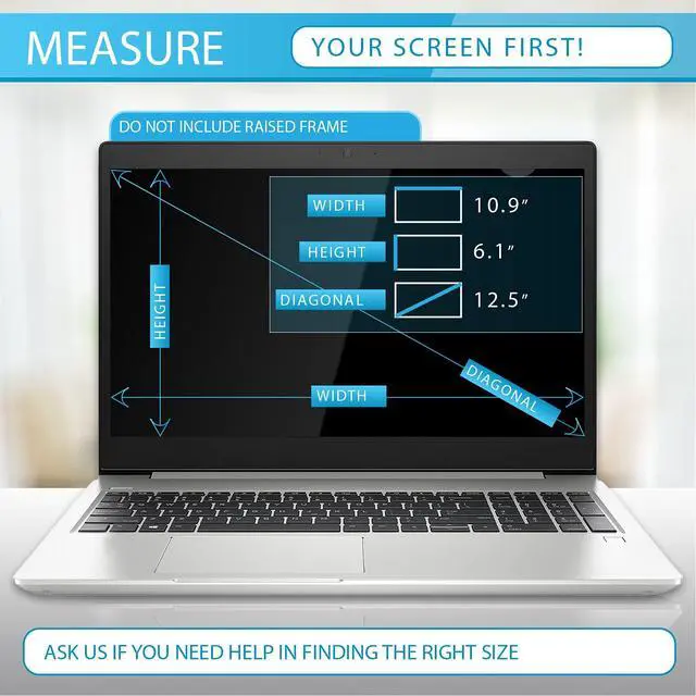 Alt view image 4 of 6 - Anti-Glare and Anti Finger Print Screen Protector (3 Pack) for 12.5 Inches Laptop