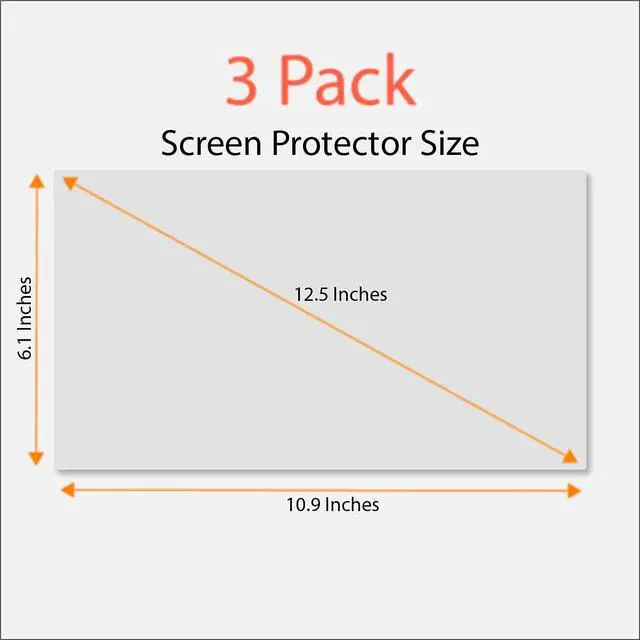 Alt view image 5 of 6 - Anti-Glare and Anti Finger Print Screen Protector (3 Pack) for 12.5 Inches Laptop