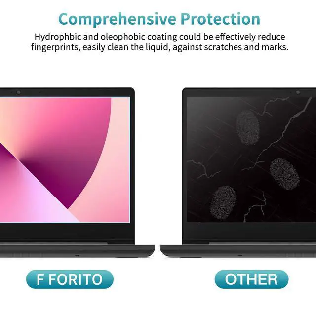 Alt view image 4 of 6 - 2-Pack 16 inch Anti Blue Light Screen Protector, Eye Protection Anti Glare & Blue Light Blocking Screen Filter Compatible with All 16" Laptops with 16:10 Aspect Ratio