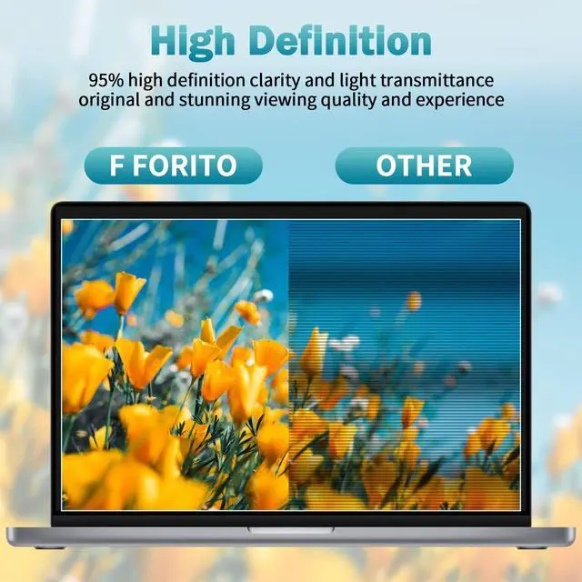 Alt view image 5 of 6 - 2-Pack 16 inch Anti Blue Light Screen Protector, Eye Protection Anti Glare & Blue Light Blocking Screen Filter Compatible with All 16" Laptops with 16:10 Aspect Ratio