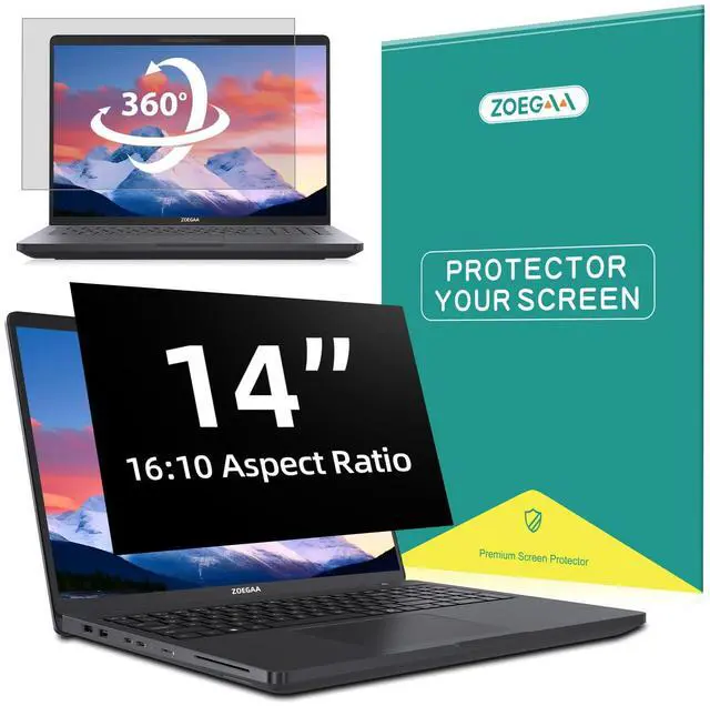Main image of 4-way 360° Laptop Privacy Screen 14 inch 16:10 Aspect Ratio.
