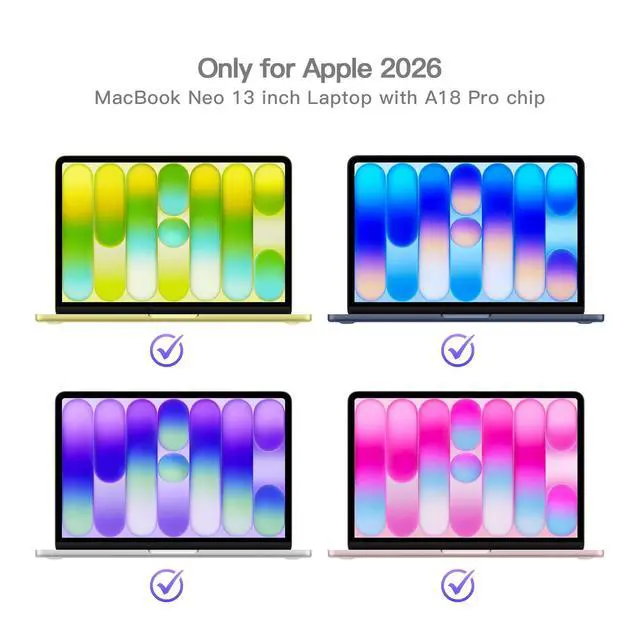 Alt view image 7 of 7 - Privacy Screen for 2026 MacBook Neo 13-Inch A18 Pro, Anti Glare Film Blue Light Filter, Reduce Eye Strain Laptop Privacy Screen Shield and Protector for Mac Neo