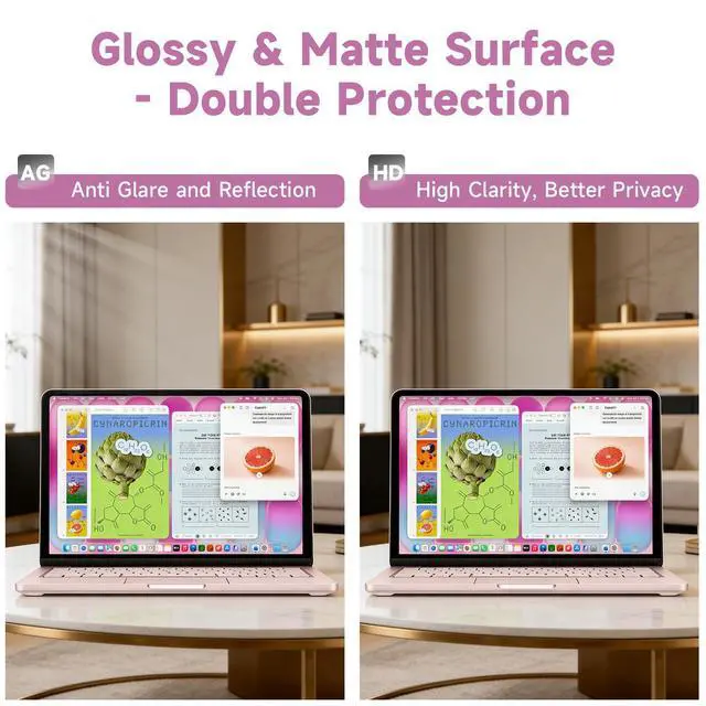 Alt view image 4 of 7 - Removable Magnetic Privacy Screen for 2026 MacBook Neo 13-Inch A18 Pro, Anti Blue Light Glare Filter Laptop Privacy Screen Shield and Protector for Mac Neo