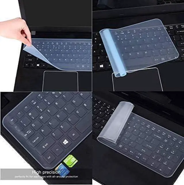 Alt view image 3 of 4 - 15.6 16" Universal Silicone Laptop Keyboard Protector | Laptop Keyguard Cover | Keyboard Dust Cover | Waterproof & Dust-Proof Protective Skin