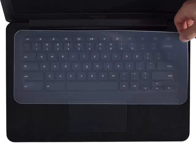 Alt view image 2 of 2 - Universal Silicone Keyboard Protector Skin for Laptop Notebook 15 inch /15.6 inch /16 inch /16.4 inch /17 inch /17.1 inch /17.3 inch (14.37 Inch x 5.27 Inch)