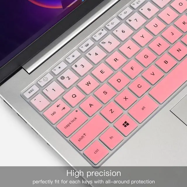 Alt view image 3 of 7 - Keyboard Cover for 2022 2023 HP 14" Laptop 14-ep 14-em 14-es 14t-ep000 14z-em000 14-ep000 14-ep0097nr 14-ep0145cl 14-em0047nr, HP Envy 2-in-1 14t-es000 14-es0013dx 14-es0033dx Keyboard Protector Skin