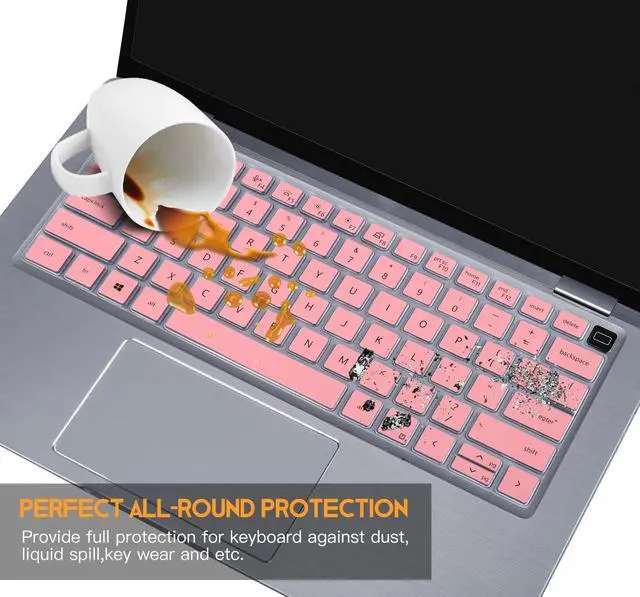 Alt view image 6 of 7 - Keyboard Cover for Dell Latitude 3440 3450 7450 7440 7430 7420 7410 5420 5430 5431 5440 5450 14, Dell Latitude 9000 9510 9520 7520 15.6 & Dell Latitude 9420 9430 14 Keyboard Protector Skin, Pink