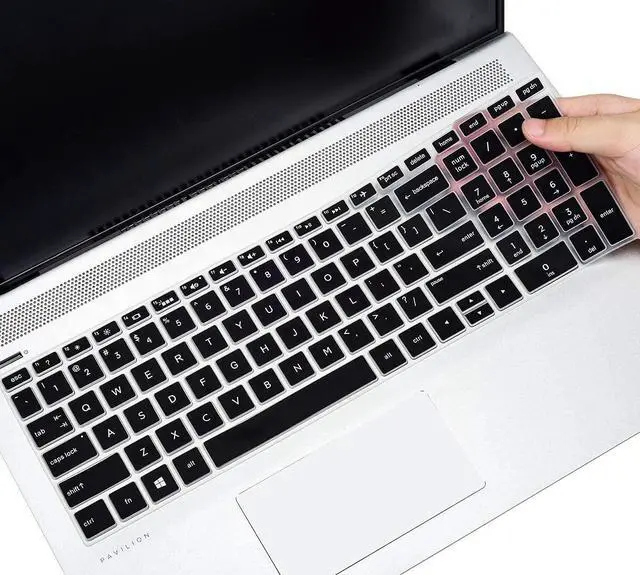 Main image of Keyboard Cover for HP Laptop 15.6 15-dw 15-dy 15-da/db 15-ef 15-bs/bw 15-dy5033dx dy5073dx dy2073dx dy5399nr dy5599nr 15-dw4047nr 15t-dw400/HP 17.3 Laptop 17-by/bs/ca 17-by4022wm by4025nr -Black
