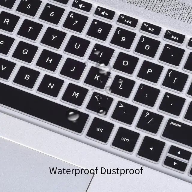Alt view image 4 of 7 - Keyboard Cover for HP Laptop 15.6 15-dw 15-dy 15-da/db 15-ef 15-bs/bw 15-dy5033dx dy5073dx dy2073dx dy5399nr dy5599nr 15-dw4047nr 15t-dw400/HP 17.3 Laptop 17-by/bs/ca 17-by4022wm by4025nr -Black