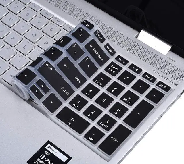 Alt view image 5 of 7 - Keyboard Cover for HP Laptop 15.6 15-dw 15-dy 15-da/db 15-ef 15-bs/bw 15-dy5033dx dy5073dx dy2073dx dy5399nr dy5599nr 15-dw4047nr 15t-dw400/HP 17.3 Laptop 17-by/bs/ca 17-by4022wm by4025nr -Black
