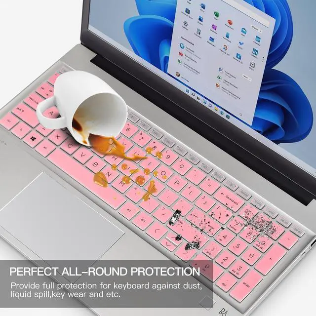 Alt view image 6 of 7 - Keyboard Cover for HP 15.6 Laptop 15-fc 15-fd Series, HP 15z-fc000 15t-fd000 fd100 fd200 15-fc0499nr 15-fc0502nr 15-fc0399nr 15-fc0099nr 15-fd0083wm fd0127dx fd0012nr, HP 255 G10 Laptop