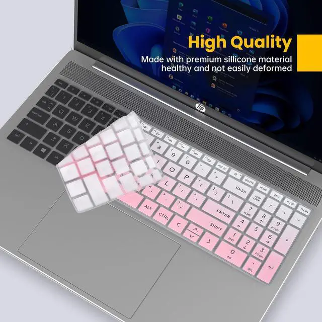 Alt view image 3 of 7 - 2PCS Keyboard Cover Skin for 2026-2024 HP 15.6" Laptop 15-fc 15-fd Series 15-fc0499nr 15-fc0399nr 15-fc0099nr 15-fc0502nr 15-fc0245dx 15-fc0025dx 15-fd0083wm fd0127dx 15t-fd000/fd100 15z-fc000/fc100