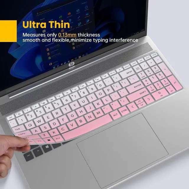 Alt view image 4 of 7 - 2PCS Keyboard Cover Skin for 2026-2024 HP 15.6" Laptop 15-fc 15-fd Series 15-fc0499nr 15-fc0399nr 15-fc0099nr 15-fc0502nr 15-fc0245dx 15-fc0025dx 15-fd0083wm fd0127dx 15t-fd000/fd100 15z-fc000/fc100