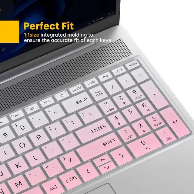 Alt view image 5 of 7 - 2PCS Keyboard Cover Skin for 2026-2024 HP 15.6" Laptop 15-fc 15-fd Series 15-fc0499nr 15-fc0399nr 15-fc0099nr 15-fc0502nr 15-fc0245dx 15-fc0025dx 15-fd0083wm fd0127dx 15t-fd000/fd100 15z-fc000/fc100