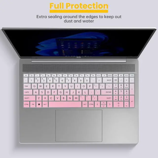 Alt view image 7 of 7 - 2PCS Keyboard Cover Skin for 2026-2024 HP 15.6" Laptop 15-fc 15-fd Series 15-fc0499nr 15-fc0399nr 15-fc0099nr 15-fc0502nr 15-fc0245dx 15-fc0025dx 15-fd0083wm fd0127dx 15t-fd000/fd100 15z-fc000/fc100