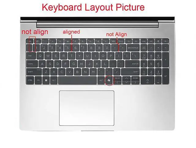 Alt view image 2 of 4 - Silicone Keyboard Skin Cover Compatible for 2024 HP ProBook 460 465 G11 16 inch & HP ZBook Power G11 16" Mobile Workstation (NOT for ProBook 450 455 G10 & ZBook Power G10 15.6") (Pink)
