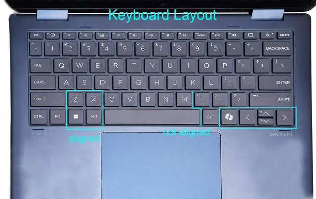 Alt view image 2 of 4 - Keyboard Skin Cover Compatible for HP Envy x 360 2-in-1 Laptop 13-bf 13t-bf Series 13.3, 2024 14" HP Envy x360 2-in-1 AI Laptop 14-FA/fc, 14z-fa000, 14t-fc000, 2024 16" HP Envy x360 16-ac/ad - Clear