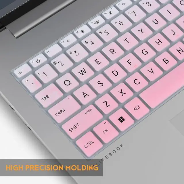 Alt view image 4 of 7 - Keyboard Cover for 2026 2025 2024 HP EliteBook 660/665 G11 16 inch, ProBook 460/465 G11 16-in, HP ProBook 4 G1ah 16" Laptop Protective Skin(NOT FIT HP EliteBook 660 665 G8/G9/G10) -Ombre Pink