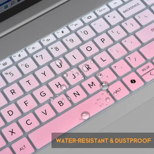 Alt view image 5 of 7 - Keyboard Cover for 2026 2025 2024 HP EliteBook 660/665 G11 16 inch, ProBook 460/465 G11 16-in, HP ProBook 4 G1ah 16" Laptop Protective Skin(NOT FIT HP EliteBook 660 665 G8/G9/G10) -Ombre Pink