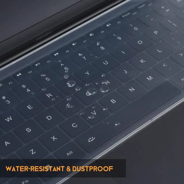 Alt view image 5 of 7 - Universal Keyboard Protector Cover Skin for Laptop Notebook 13-14 inch, Ultra Thin Silicone Waterproof Dustproof Keyboard Protector Skin (Size 12.28" X 5.08")