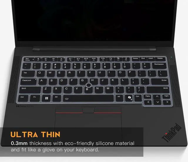 Alt view image 3 of 7 - Keyboard Cover for 2026 2025 Lenovo Thinkpad T14 T14s Gen 6/Gen 5 14", Thinkpad L14 P14s Gen 7/Gen 6/Gen 5 14", Thinkpad E14 Gen 7 14", US Layout (NOT Fit T14 T14s L14 P14s Gen 4/3/2/1, E14 Gen 6/5/4)