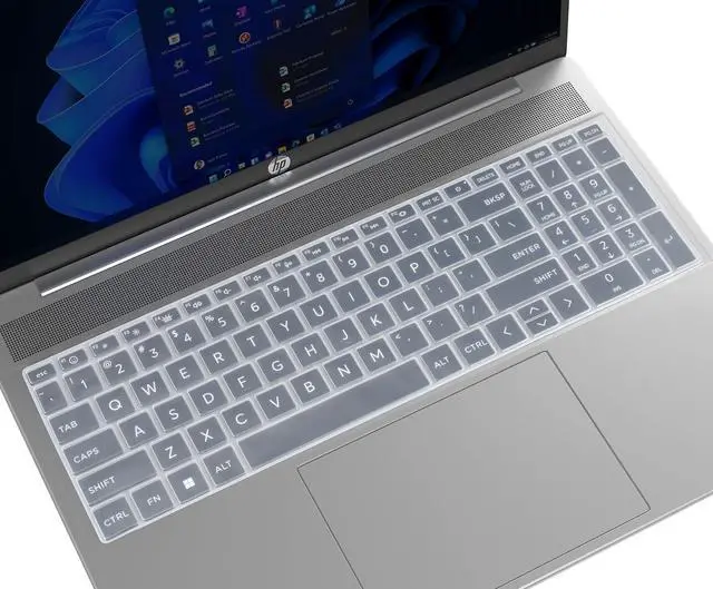 Main image of Keyboard Cover Skin for HP OmniBook 5 AI 16" 16-ba 16-af 16-ag 16-bc Laptop 16t-ba100 16t-af100 16z-ag100 16-bc1047nr (NOT for OmniBook 7 16-ay 16-az/OmniBook 5 16-fb 14-he 14-fp Series)-Clear