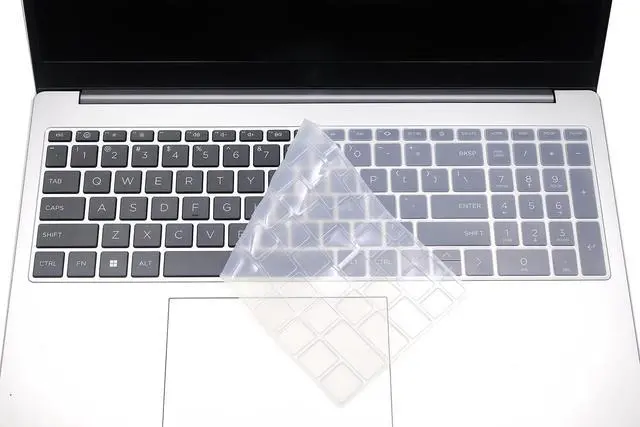 Alt view image 3 of 3 - Silicone Keyboard Skin Cover Compatible for HP OmniBook 5 AI 16" 16-ag 16-af 16-ba 16-bc 16z-ag100 16z-bc100 Series Laptop 16-af1037nr 16-bc1047nr (NOT for OmniBook 5 16-fb/cf 14-he/fp Series) (Clear)
