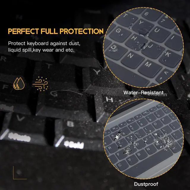 Alt view image 4 of 7 - 15.6 16 inch Laptop Keyboard Cover Protector Universal for 15.6" 16" Laptop Notebook Keyboard, Ultra Thin Waterproof Dustproof Silicone Keyboard Skin
