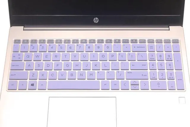 Alt view image 3 of 5 - Keyboard Skin Compatible for 15.6" HP Laptop 15-fc 15-fd 15t-fd 15z-fc, HP Pavilion 15 15-eg/eh/er 15t-eg200/eg300 15z-eh300, HP Pavilion 17z-cp000 17z-ca200 17-cn/cp Series (Purple Blue)
