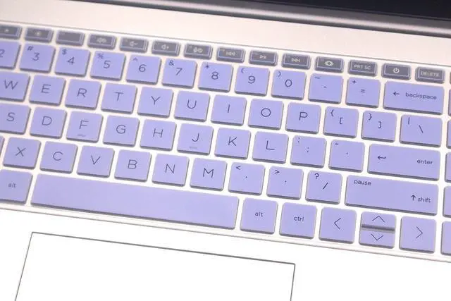 Alt view image 4 of 5 - Keyboard Skin Compatible for 15.6" HP Laptop 15-fc 15-fd 15t-fd 15z-fc, HP Pavilion 15 15-eg/eh/er 15t-eg200/eg300 15z-eh300, HP Pavilion 17z-cp000 17z-ca200 17-cn/cp Series (Purple Blue)