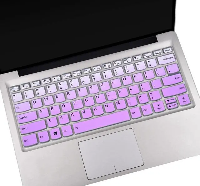 Main image of Keyboard Cover Skins for Lenovo Idepad S540 14" 14 inch, Lenovo Flex 5 5g 2-in-1 Laptop, Lenovo Ideapad Flex 5 14" Laptop Keyboard Protector - Gradual Purple