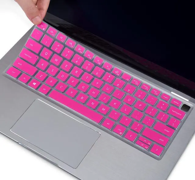 Main image of Keyboard Cover Skin for Dell Latitude 3440 5440 5430 5431 5420 14", 14" 7440 7430 7420 7410, Dell Latitude 14" 9420 9430, 15.6" 9520 9510 7520 Keyboard Protector, Hot Pink