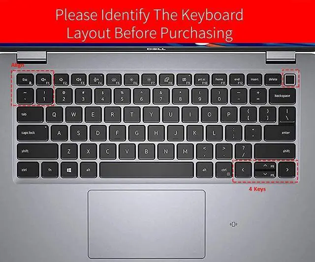 Alt view image 2 of 7 - Keyboard Cover Skin for Dell Latitude 3440 5440 5430 5431 5420 14", 14" 7440 7430 7420 7410, Dell Latitude 14" 9420 9430, 15.6" 9520 9510 7520 Keyboard Protector, Hot Pink