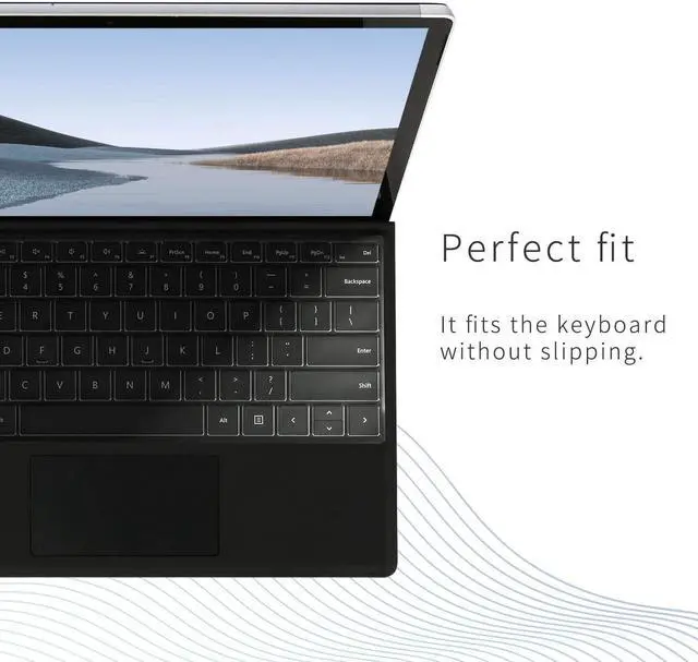 Alt view image 3 of 6 - Keyboard Cover for 2024-2026 Surface Laptop 13.8"/15", Clear TPU US Layout