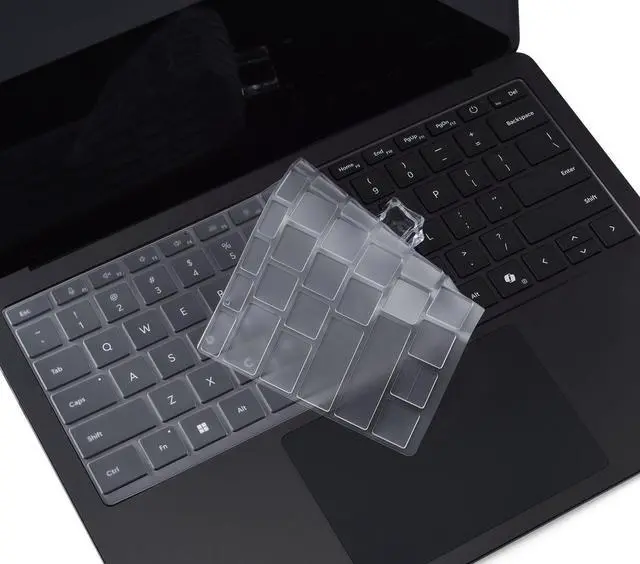 Main image of Clear Ultra Thin Keyboard Cover for 2023-2019 Microsoft Surface Laptop 6, 5, 4, 3, 13" & 15" Touchscreen Keyboard Protector Skin (Not Fit 2024-2025 Surface Laptop 7 13.8 & 15")